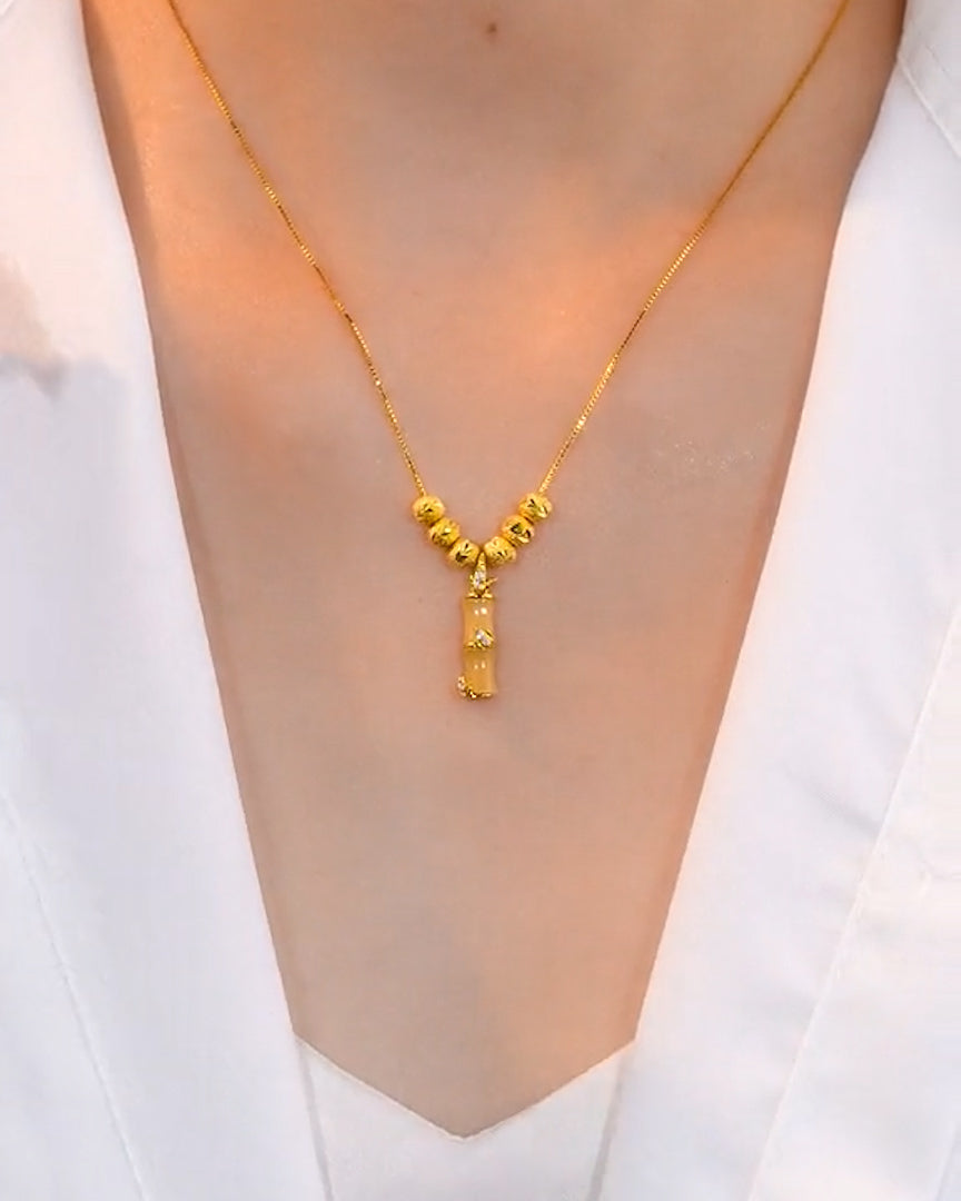 18K Gold Plated Elysian Droplet Necklace