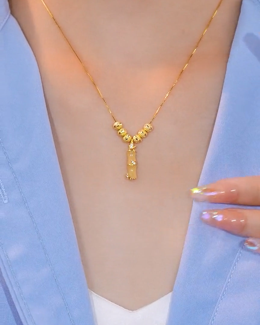 18K Gold Plated Elysian Droplet Necklace