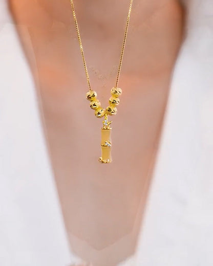 18K Gold Plated Elysian Droplet Necklace