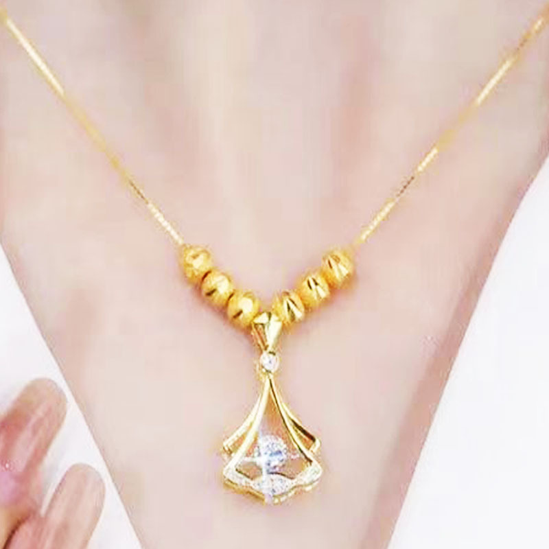 22k Gold Plated Shirfioly Zircon Necklace