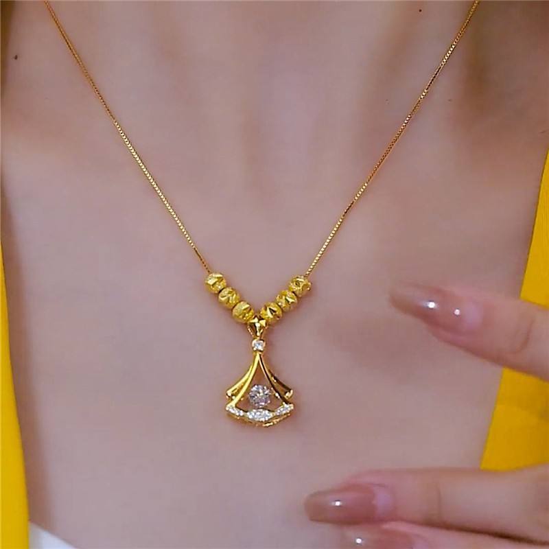 22k Gold Plated Shirfioly Zircon Necklace