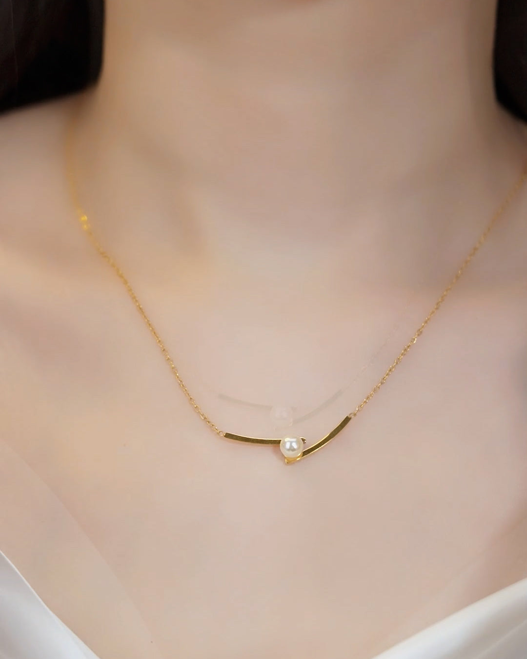 18K Gold Plated Ocean Pearl Necklace