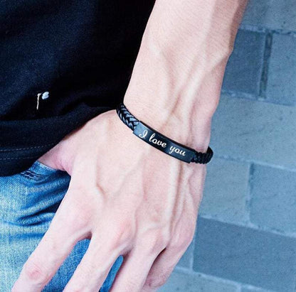 Leather strap bracelets