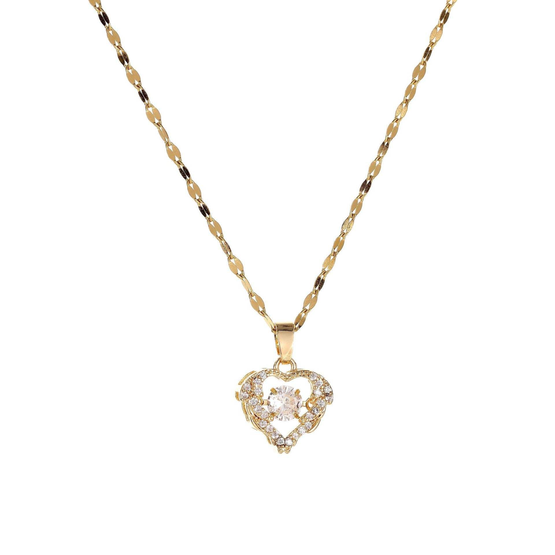 18K Gold-Plated Eternal Heart Pendant